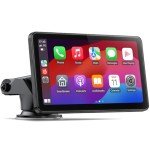 HOTPEAK 7-Inch Wireless Carplay and Android Auto Screen