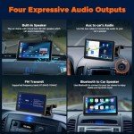 HOTPEAK 7-Inch Wireless Carplay and Android Auto Screen