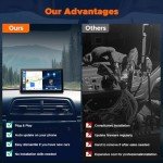 HOTPEAK 7-Inch Wireless Carplay and Android Auto Screen