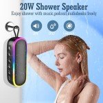 LENRUE Waterproof Bluetooth Shower Speaker with Bass