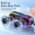 LENRUE Waterproof Bluetooth Shower Speaker with Bass