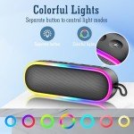 LENRUE Waterproof Bluetooth Shower Speaker with Bass