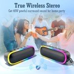 LENRUE Waterproof Bluetooth Shower Speaker with Bass