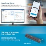 ScanSnap iX100 Wireless Portable Scanner - Black