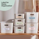 Waterproof Removable Labels - 310PCS for Kids