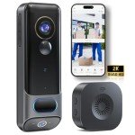MUBVIEW 2K Wireless Dual Doorbell Camera with Chime