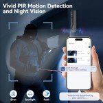 MUBVIEW 2K Wireless Dual Doorbell Camera with Chime