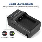 Mliepow NB-6L Battery and Charger Kit - 2 Pack