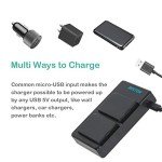 LP-E10 Battery Pack & USB Dual Charger Kit