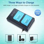 Artman Dual Micro USB Charger & LP-E17 Batteries