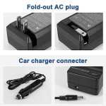 Mliepow NB-6L Battery and Charger Kit - 2 Pack