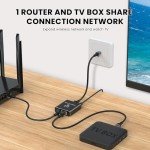 HRSDEIE Gigabit Ethernet Splitter for Dual Connections