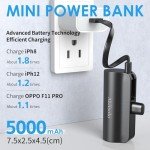 5000mAh Mini Power Bank for iPhone - Fast Charging