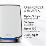 NETGEAR Orbi Tri-band Wi-Fi 6 System with Extenders