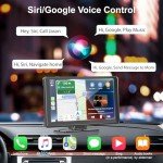 9" Wireless Carplay Touchscreen Stereo with Dash Cam