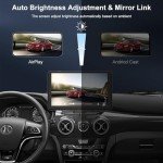 9" Wireless Carplay Touchscreen Stereo with Dash Cam