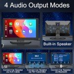 9" Wireless Carplay Touchscreen Stereo with Dash Cam