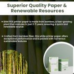 BAM POS Bamboo Printer Paper - 1500 Sheets
