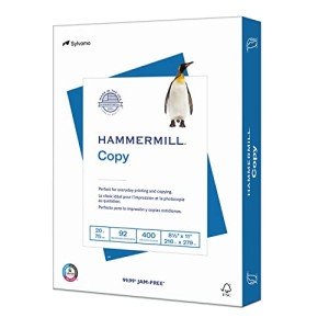 Hammermill 20 lb Copy Paper, 8.5 x 11, 400 Sheets