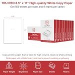 TRU RED 8.5" x 11" Copy Paper, 500 Sheets