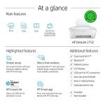 HP DeskJet 2752 All-in-One Wireless Printer