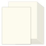 100 Sheets 8.5x11 Off White Cardstock Paper