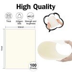 100 Sheets 8.5x11 Off White Cardstock Paper