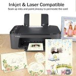 100 Sheets 8.5x11 Off White Cardstock Paper