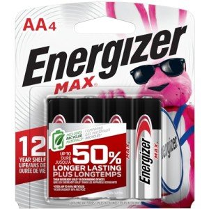 Energizer MAX AA Alkaline Batteries - 4 Pack