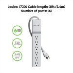 Belkin 6-Outlet Surge Protector with 10ft Cord