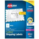 Avery Printable Shipping Labels, 3.5"x5", White, 400 Count