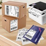 SJPACK 1000 Self-Adhesive Shipping Labels - 8.5"x5.5