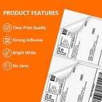 SJPACK 1000 Self-Adhesive Shipping Labels - 8.5"x5.5