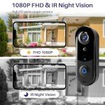 Wireless Video Doorbell Camera with AI Detection
