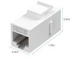 10 Pack Cat6 RJ45 Ethernet Couplers - White