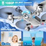Foldable Drone with 1080P Camera for Beginners