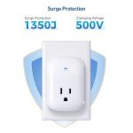 2-Pack Single Outlet Surge Protector, 2205 Joules