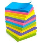 Colorful Sticky Notes - 12 Pads, 3”x3”