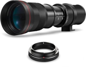 High-Power 420-800mm f/8.3 Telephoto Zoom Lens