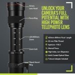 High-Power 420-800mm f/8.3 Telephoto Zoom Lens