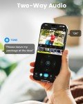 AOSU Solar Outdoor Security Camera - 360° View