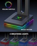 RGB Gaming Headphone Stand with USB Ports