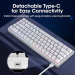 KOORUI 60% RGB Mechanical Gaming Keyboard - 68 Keys