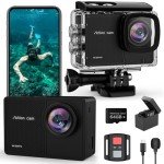 TIMNUT 4K Waterproof Action Camera with Accessories