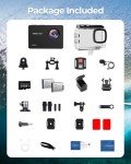 TIMNUT 4K Waterproof Action Camera with Accessories