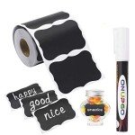 ONUPGO 180 Waterproof Chalkboard Labels with Marker