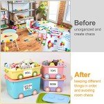 150 Removable Storage Bin Labels - 6x4 Inch