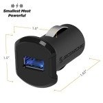 Scosche ReVolt Compact USB Car Charger, Fast Charge