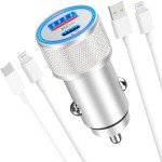 Apple 48W Dual Port Fast Car Charger Bundle