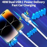 Apple 48W Dual Port Fast Car Charger Bundle
